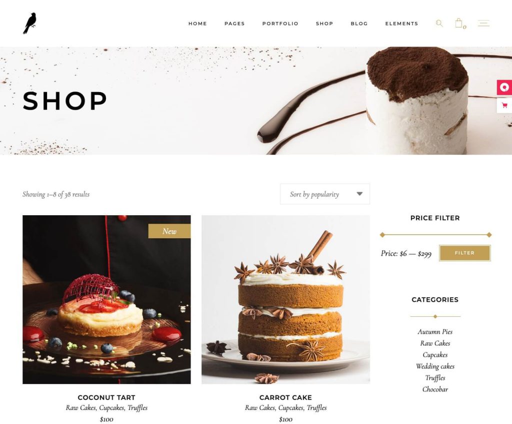 Website design for bakers